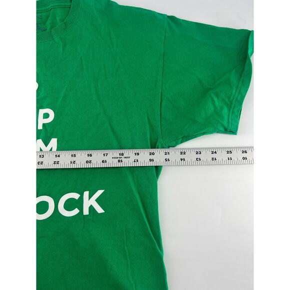 Champion Notre Dame Shirt Mens Large Green Shamrock Football Short Sleeve Sports - Picture 5 of 7